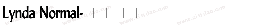 Lynda Normal字体转换